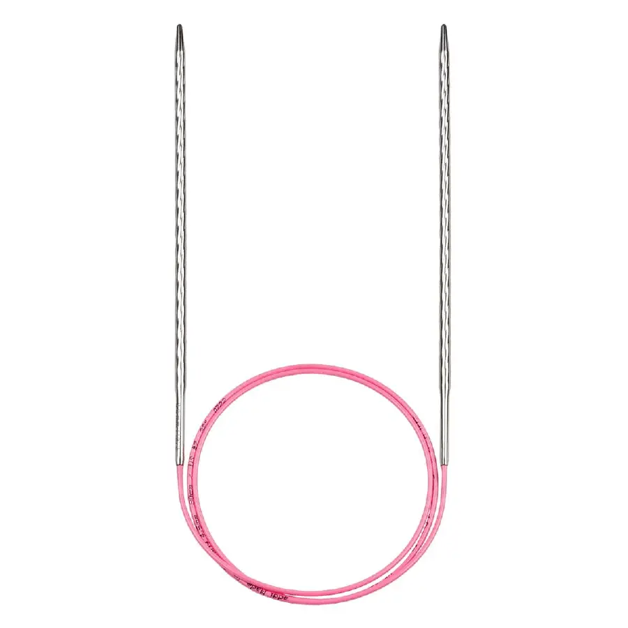 115-7 (100см/2,75мм) Кругова спиця для в'язання / латунь біла бронза з пластиковим кабелем, Addi. Каталог товарів. Вязання. Спиці