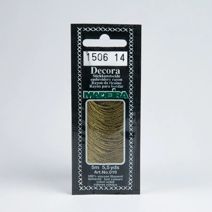 1506 Decora Madeira 5 m 4-х слойные филамент 100%% вискоза. Каталог товарів. Вишивання/Шиття. Муліне та нитки для вишивання. Муліне Madeira. Муліне Madeira Decora