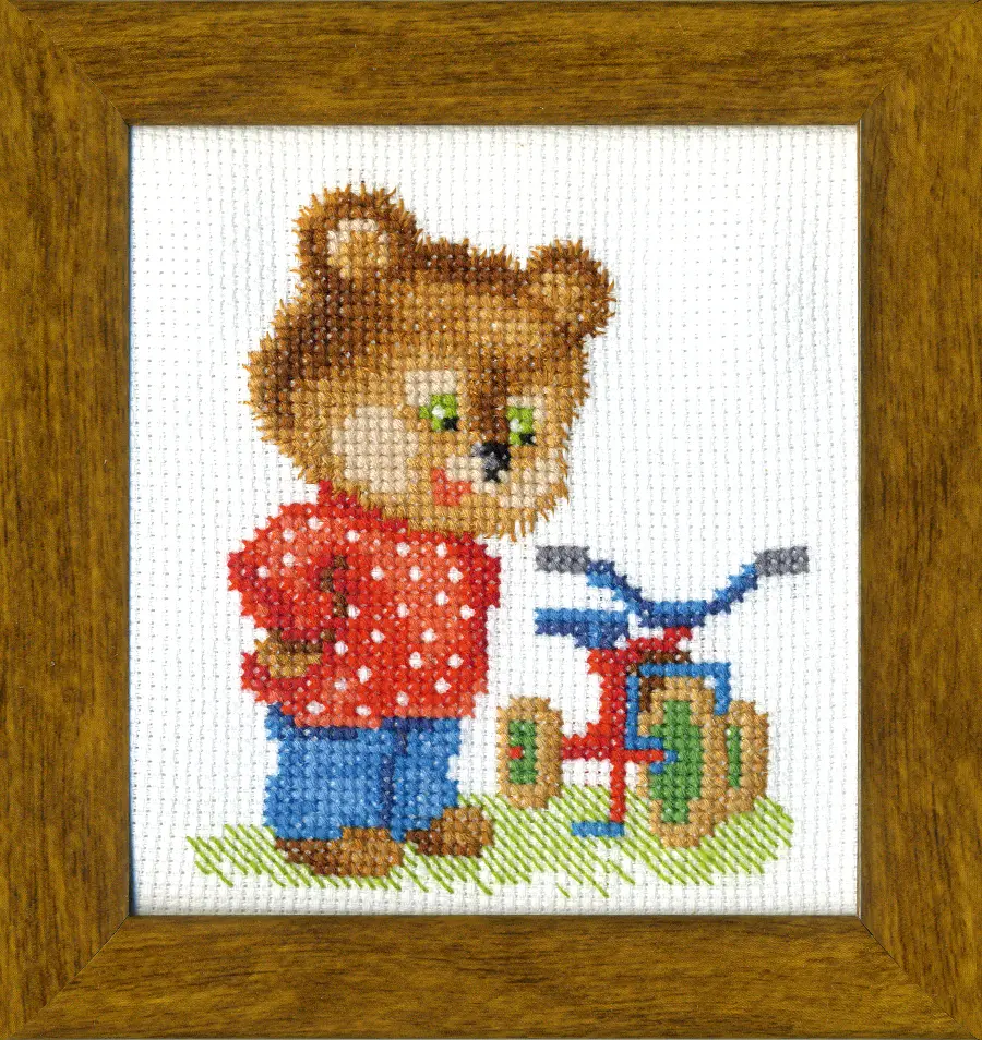 ВТ-017 Набор для вышивания крестом Crystal Art "Подарок для мишки". Catalog. Kits