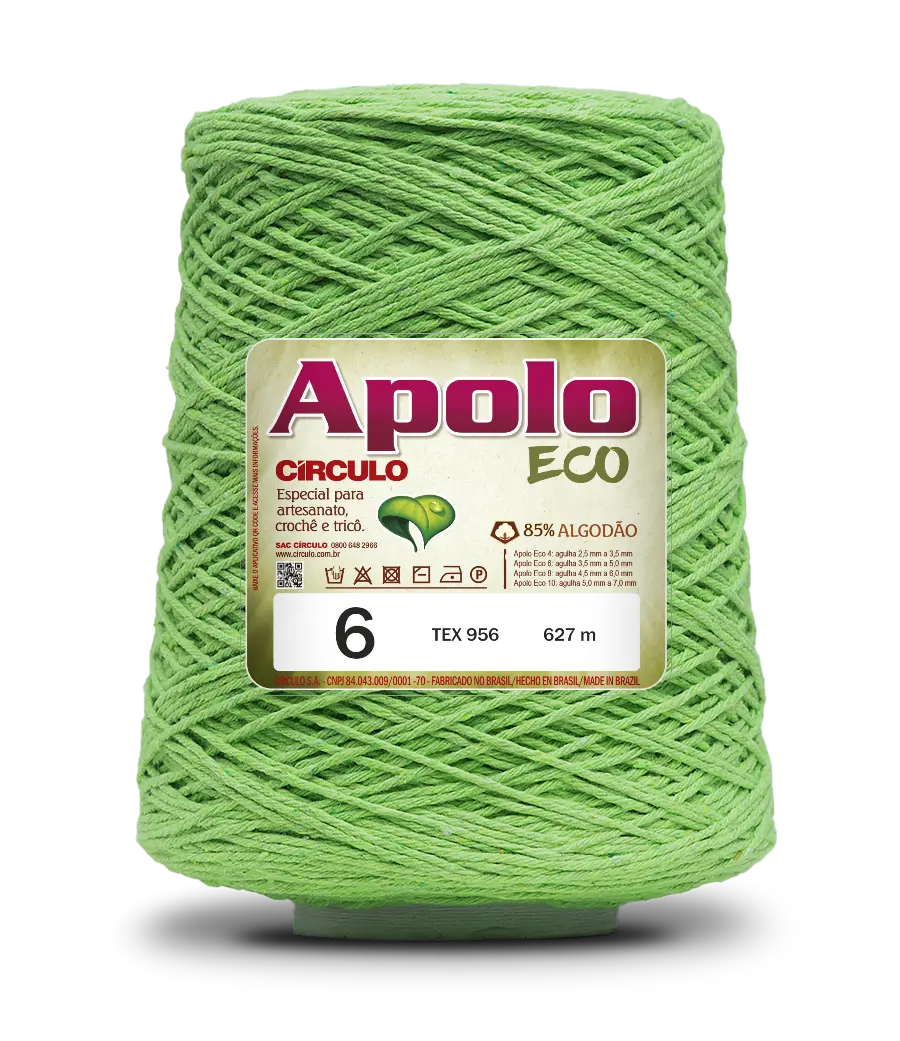 5086 APOLO ECO 6 пряжа (85%% бавовна, 15%% волокна, 600гр, 627м 1шт). Каталог товарів. Вязання. Пряжа Circulo