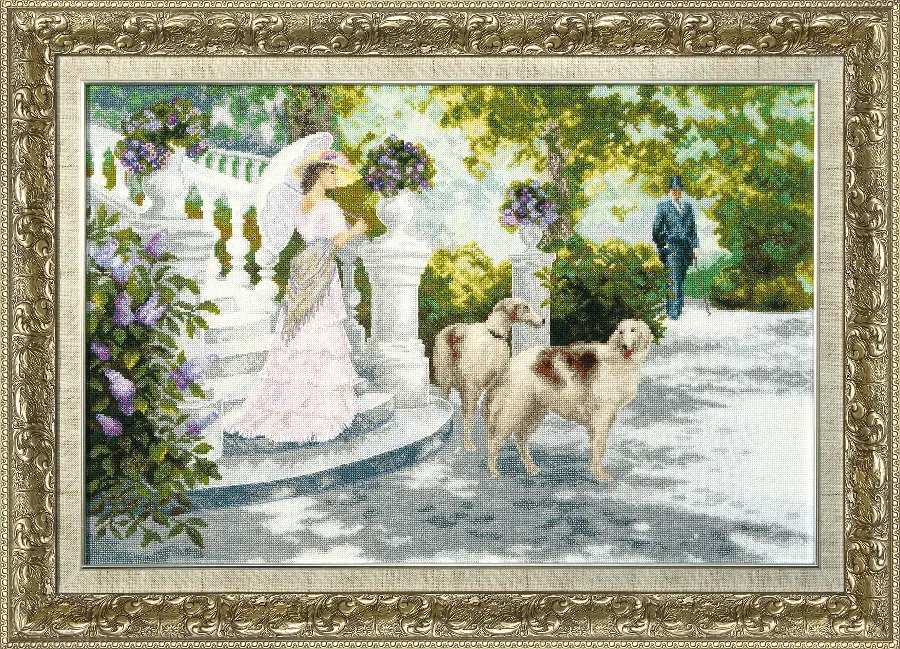 ВТ-194 Набор для вышивания крестом Crystal Art "Ранний визит". Catalog. Kits