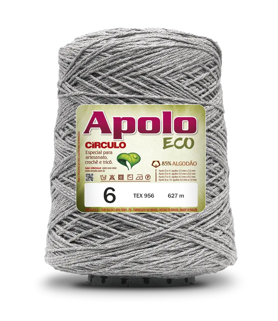 8473 APOLO ECO 6 пряжа (85%% бавовна, 15%% волокна, 600гр, 627м 1шт). Каталог товарів. Вязання. Пряжа Circulo