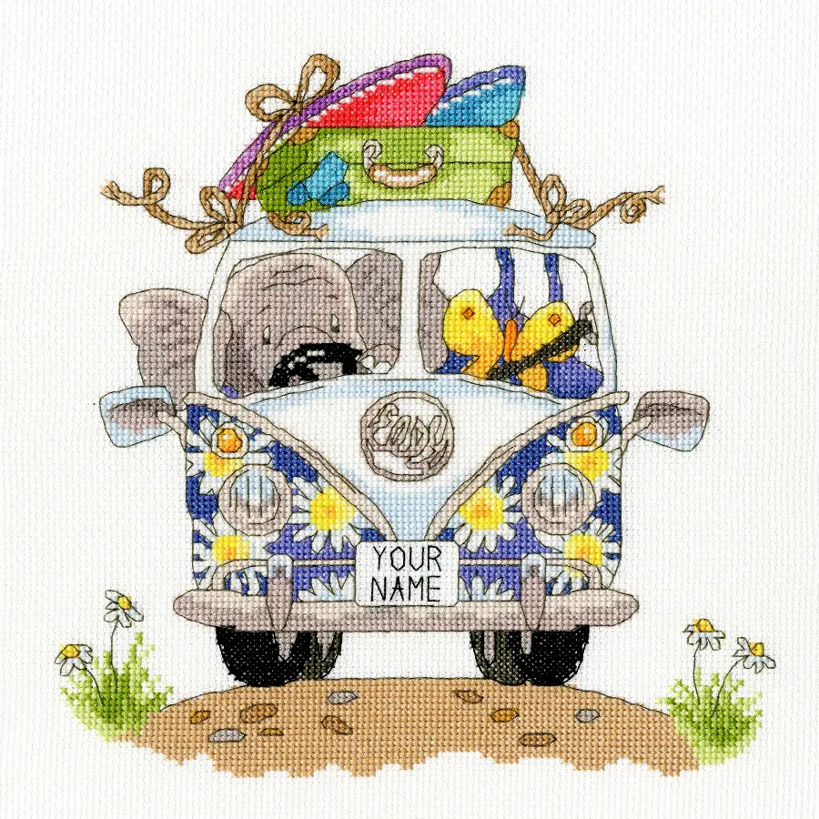 XEL3 Набор для вышивания крестом Elly – Pack Your Trunk "Элли - упакуй свой чемодан" Bothy Threads. Каталог товарів. Набори