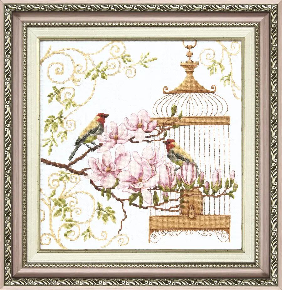 ВТ-037 Набор для вышивания крестом Crystal Art "Пение птиц". Catalog. Kits