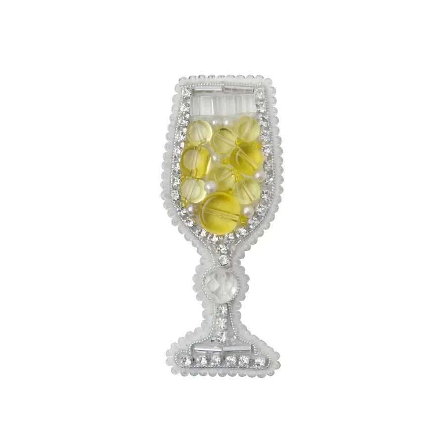 БП-293 Набор для изготовления броши Crystal Art "Бокал шампанского" . Catalog. Kits