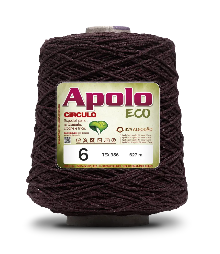 3862 APOLO ECO 6 пряжа(85%% бавовна, 15%% волокна, 600гр, 627м 1шт). Каталог товарів. Вязання. Пряжа Circulo