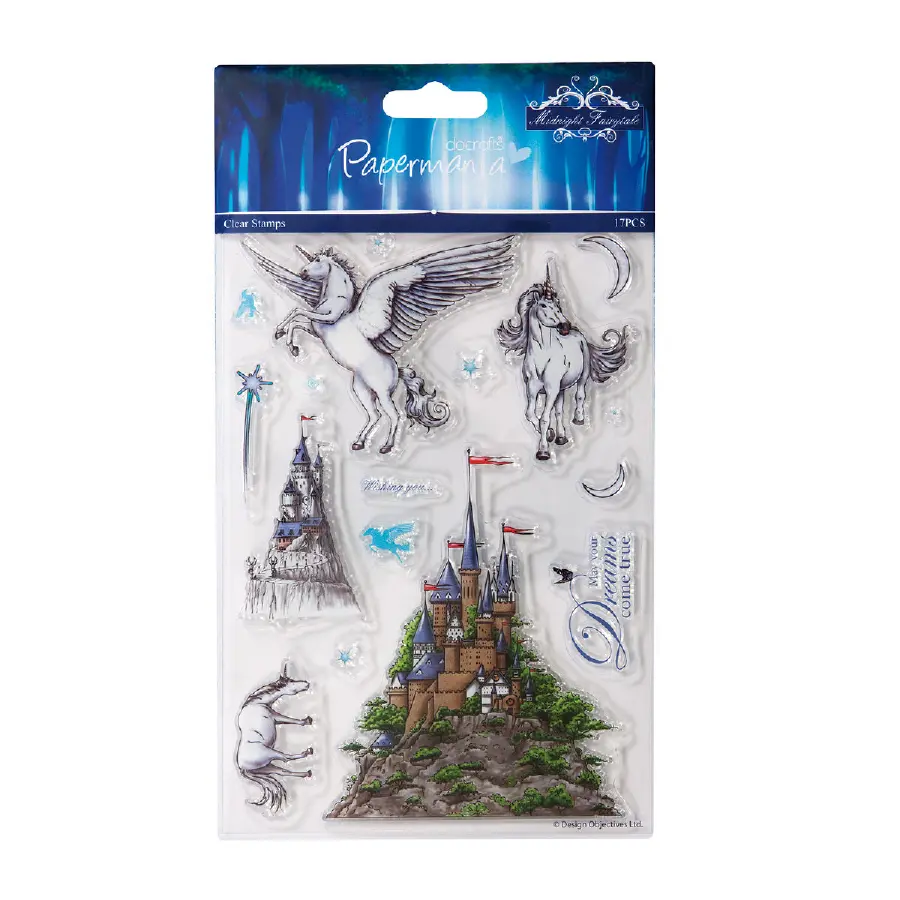 907116PMA Прозрачные штампы ЗАМКИ И ЕДИНОРОГИ. Каталог товарів. Творчість. Скрапбукінг