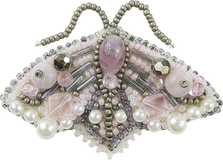 БП-218 Набор для изготовления броши Crystal Art "Лиловый мотылёк" . Catalog. Kits