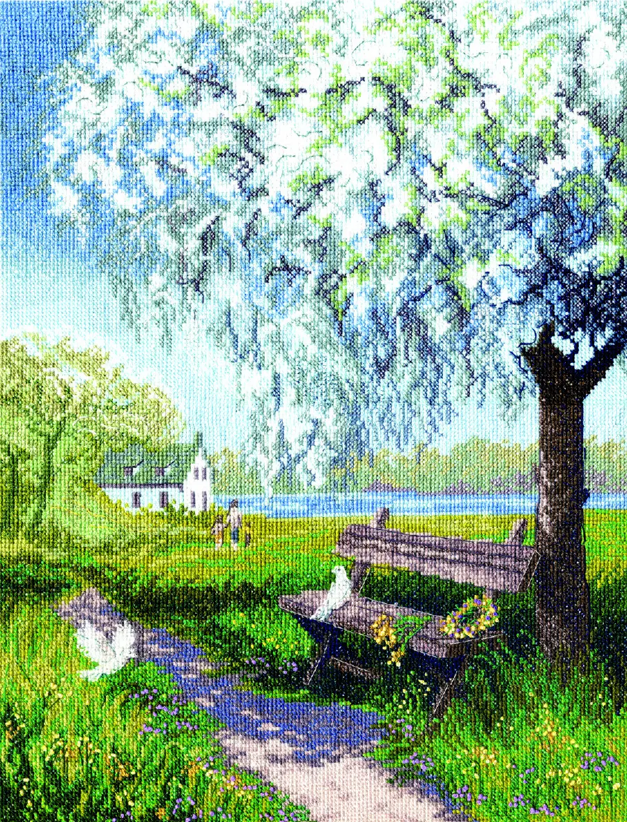 ВТ-277 Набір вишивки хрестиком Crystal Art Весна квітне!(мад., цвейг.). Catalog. Kits