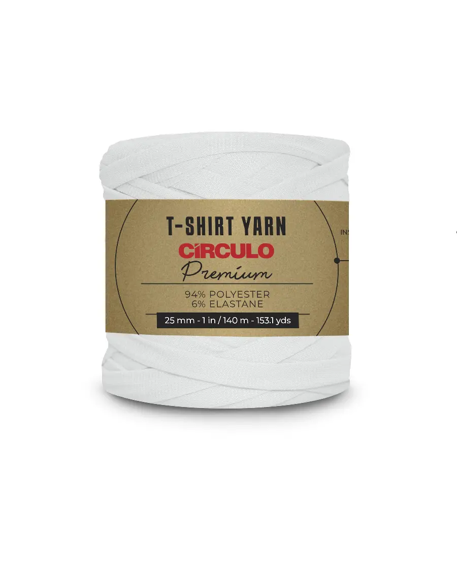 8001 PREMIUM T-SHIRT YARN (94%% поліестер, 6%% еластан, 270гр. 140м). Каталог товарів. Вязання. Пряжа Circulo