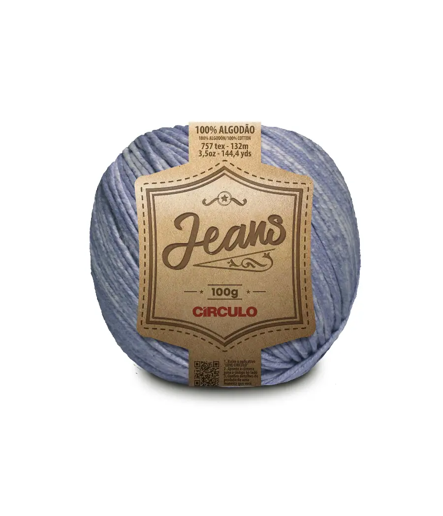 8741 JEANS (100%% бавовна, 100гр. 132м. ). Каталог товарів. Вязання. Пряжа Circulo