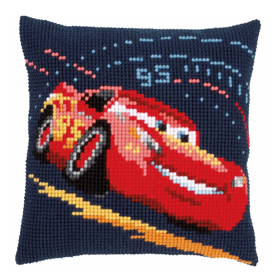 PN-0166441 Набор для вышивания крестом (подушка) Vervaco Disney "Lightning McQueen". Каталог товарів. Набори