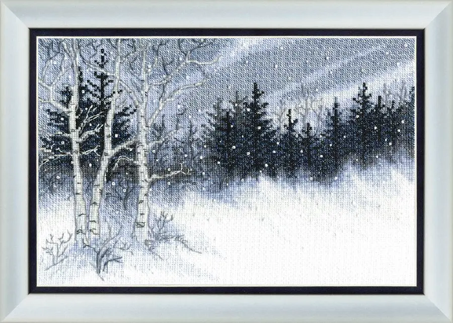 ВТ-099 Набор для вышивания крестом Crystal Art "Зимняя ночь". Catalog. Kits