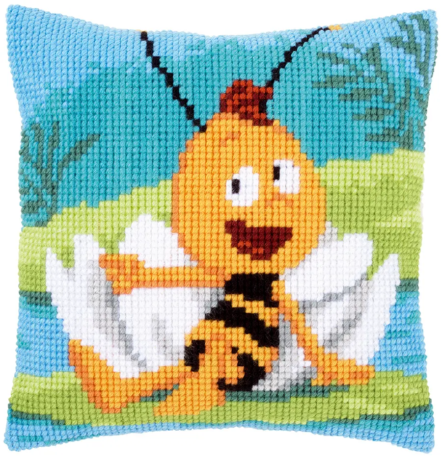 PN-0161578 Набор для вышивания крестом (подушка) Vervaco Willy & waterlily "Кувшинка" . Catalog. Kits