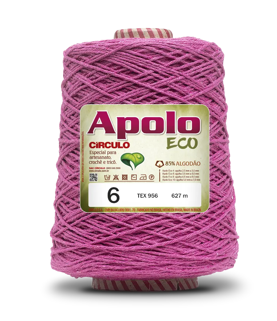 6122 APOLO ECO 6 пряжа (85%% бавовна, 15%% волокна, 600гр, 627м 1шт). Каталог товарів. Вязання. Пряжа Circulo