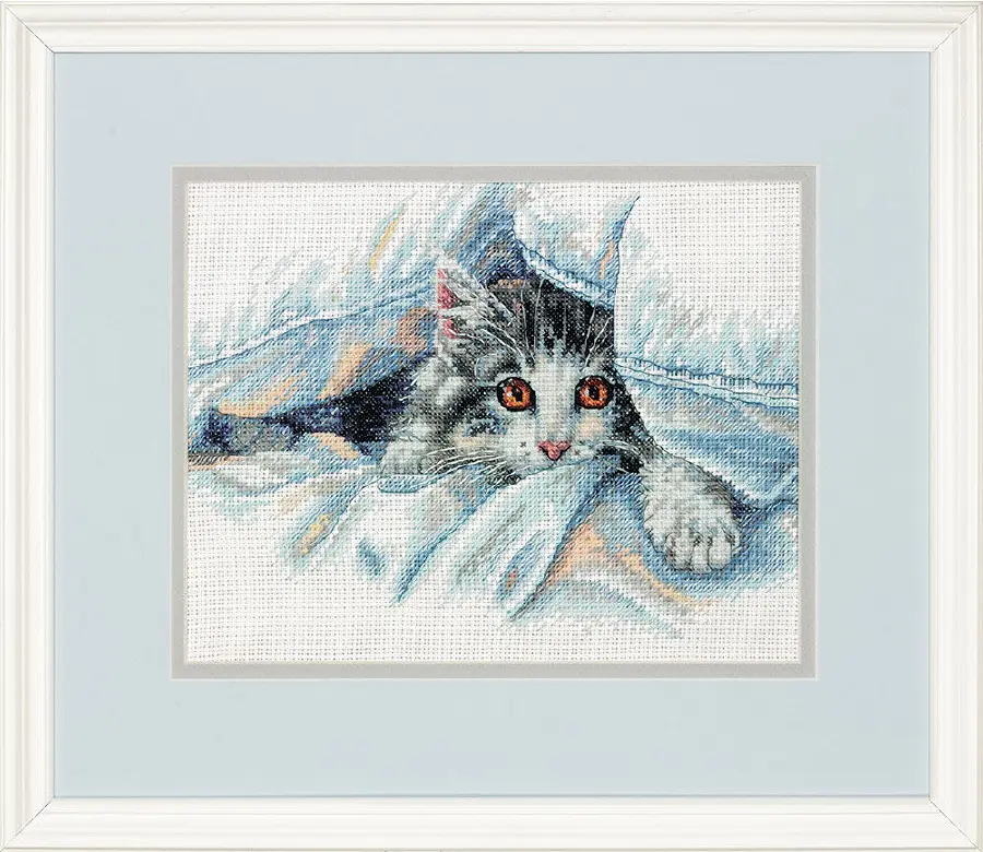 70-35341 Набор для вышивания крестом DIMENSIONS Cat Comfort "Кошачий уют". Catalog. Kits