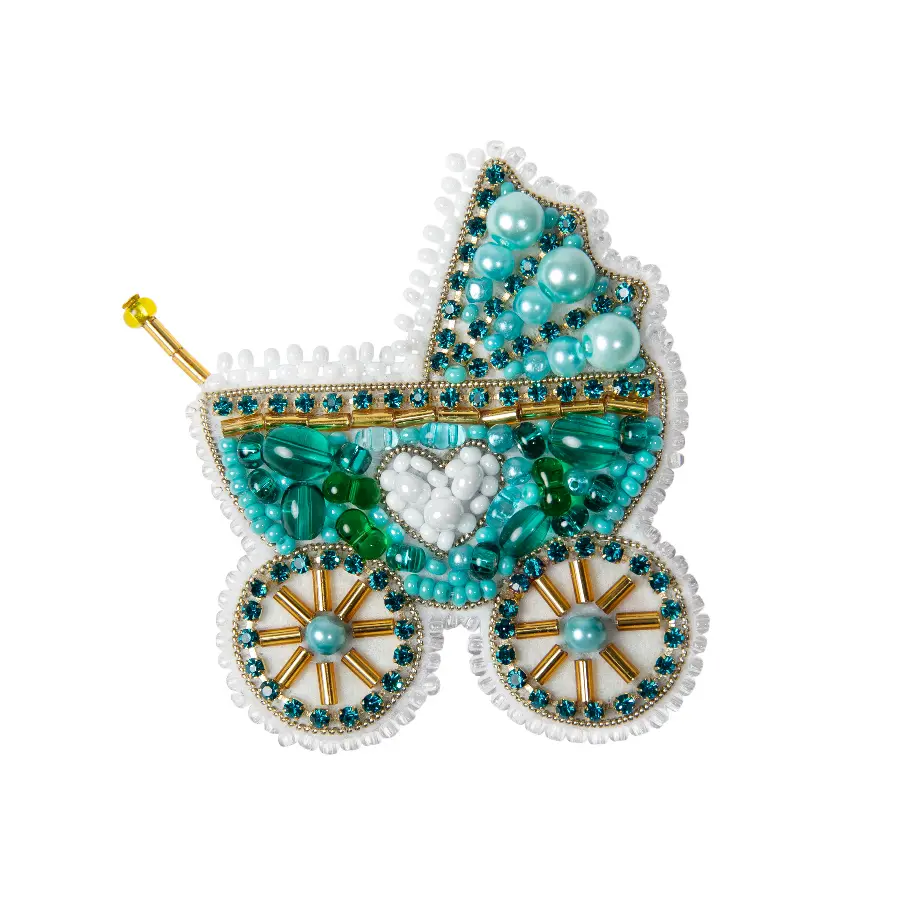 БП-304 Набор для изготовления броши Crystal Art "Коляска". Catalog. Kits