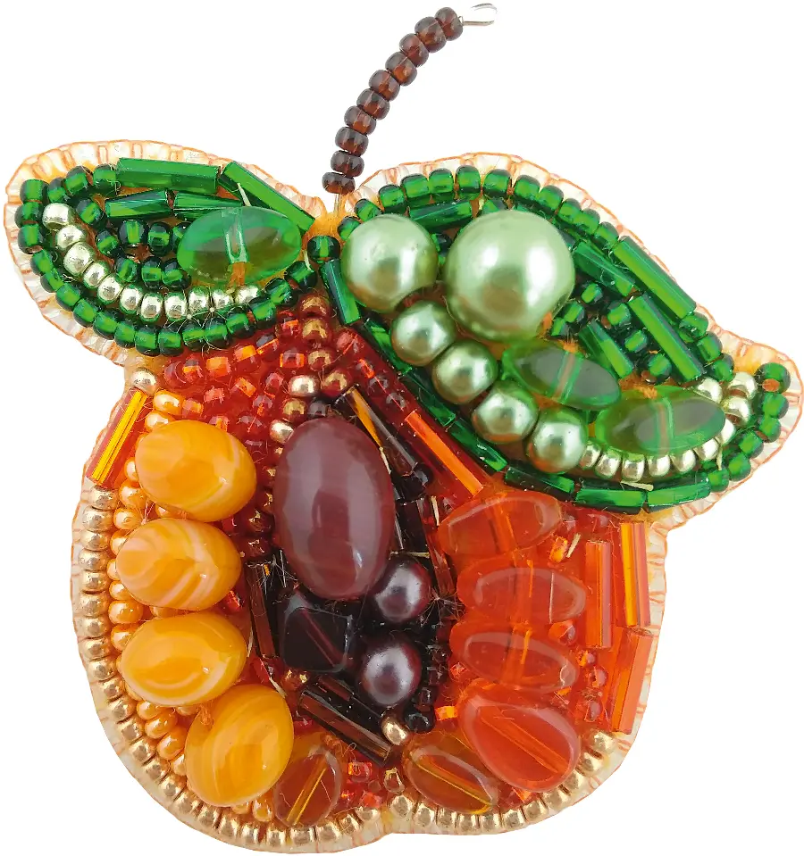 БП-233 Набор для изготовления броши Crystal Art "Абрикос". Catalog. Kits