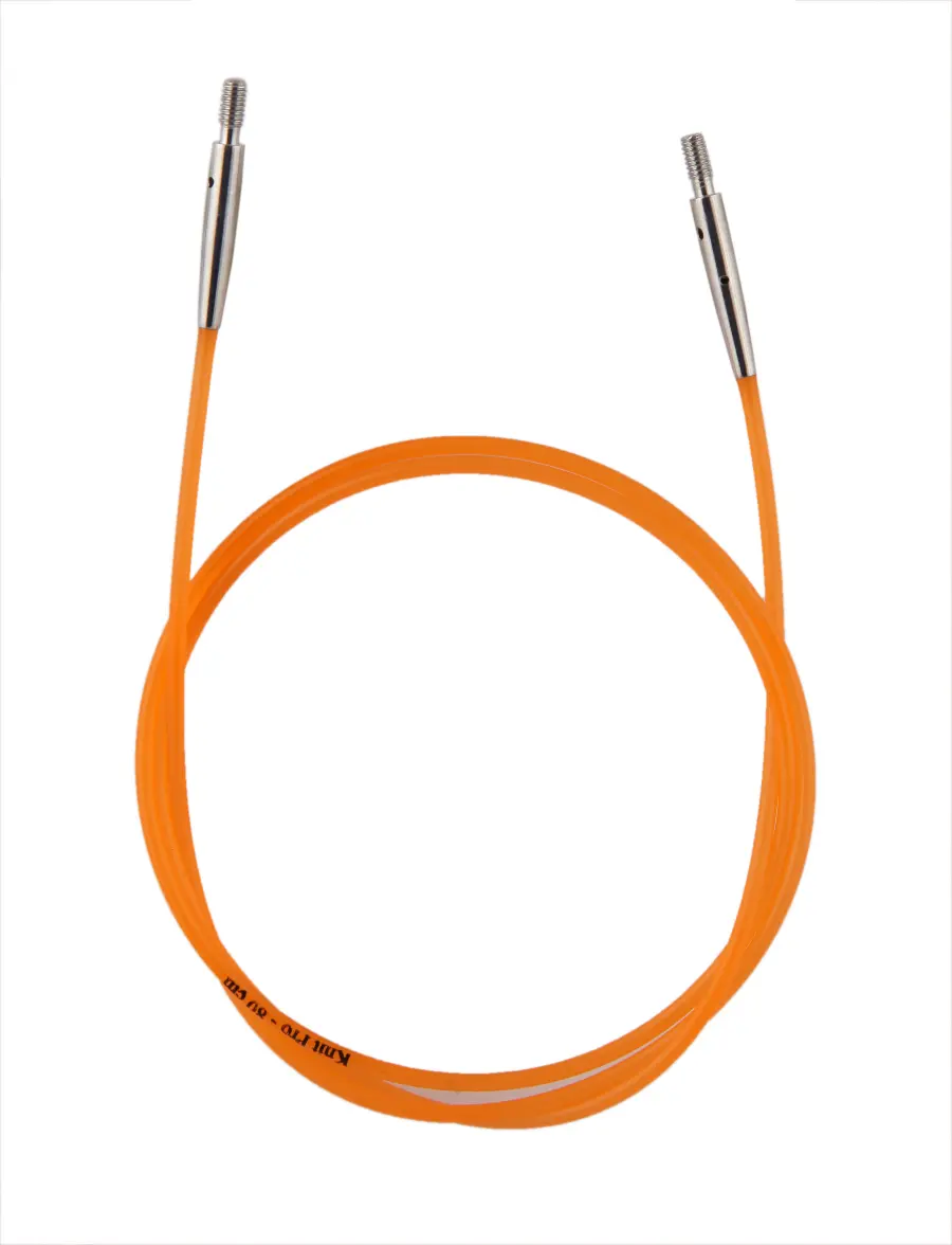 10634 Кабель Orange (Оранжевый) для создания круговых спиц длиной 80 см KnitPro. Каталог товарів. Вязання. Аксесуари