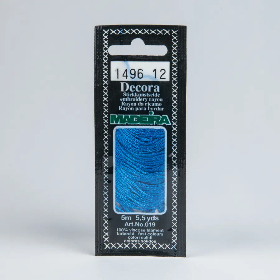 1496 Decora Madeira 5 m 4-х слойные филамент 100%% вискоза. Каталог товарів. Вишивання/Шиття. Муліне та нитки для вишивання. Муліне Madeira. Муліне Madeira Decora