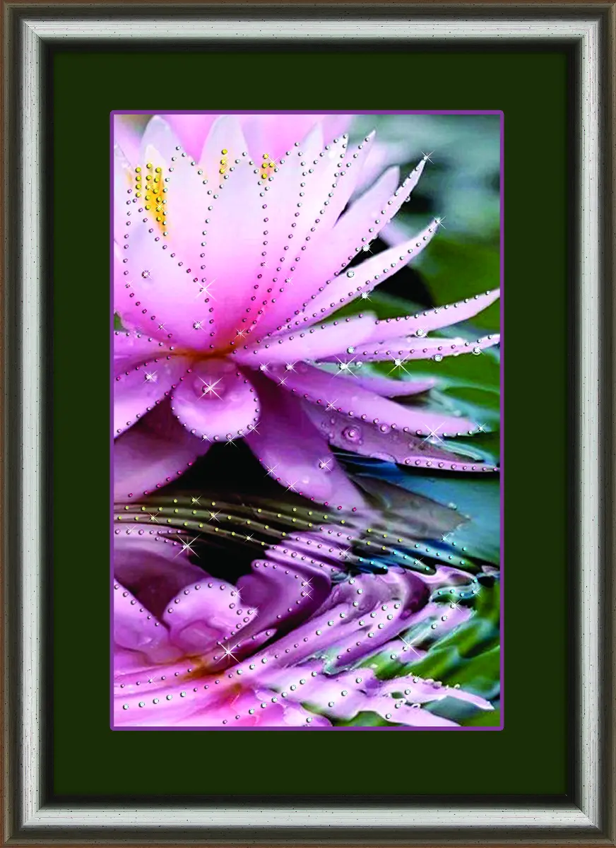 Набор картина стразами Crystal Art КС-1020 "Утренний лотос". Catalog. Kits