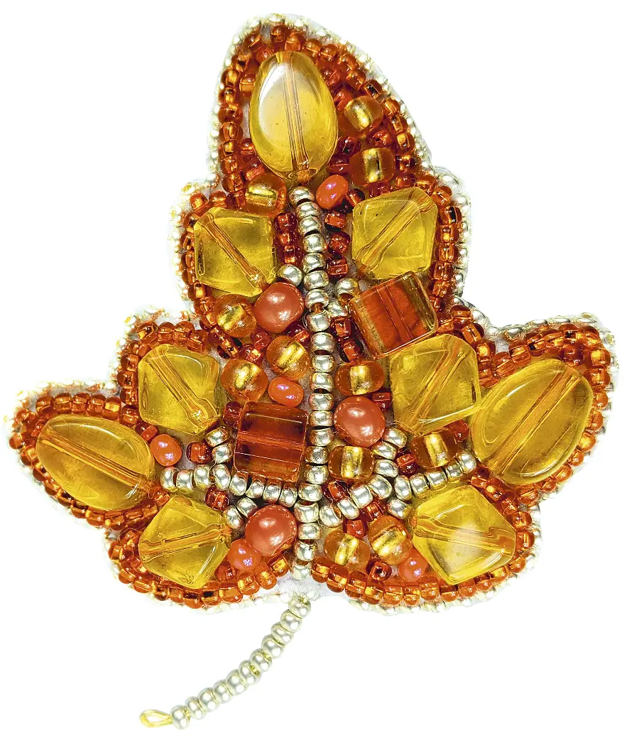 БП-271 Набор для изготовления броши Crystal Art "Листик" . Catalog. Kits