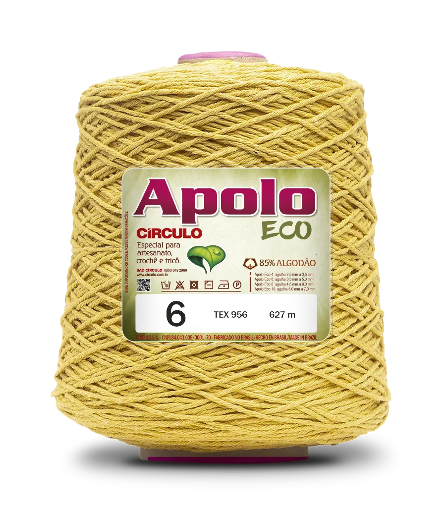 1660 APOLO ECO 6 пряжа (85%% бавовна, 15%% волокна, 600гр, 627м 1шт). Каталог товарів. Вязання. Пряжа Circulo