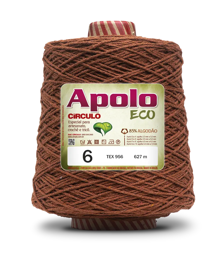 7496 APOLO ECO 6 пряжа (85%% бавовна, 15%% волокна, 600гр, 627м 1шт). Каталог товарів. Вязання. Пряжа Circulo