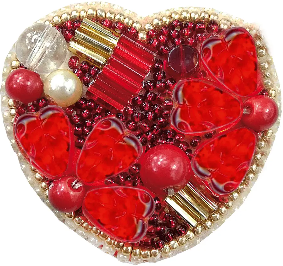 БП-200 Набор для изготовления броши Crystal Art "Сердце" . Catalog. Kits