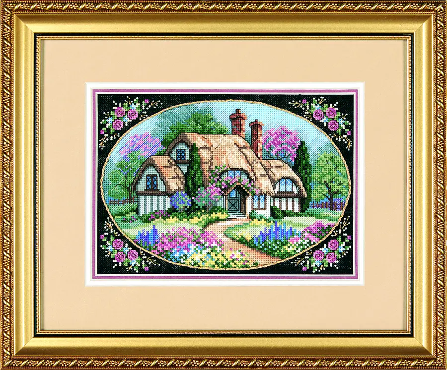 06710 Набір для вишивання хрестом DIMENSIONS Зачарований котедж • «Enchanted Cottage». Каталог товарів. Набори