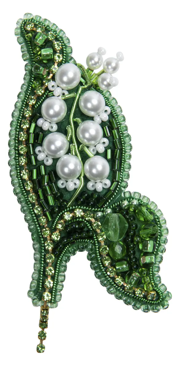БП-343 Набор для изготовления броши Crystal Art "Ландыш". Catalog. Kits