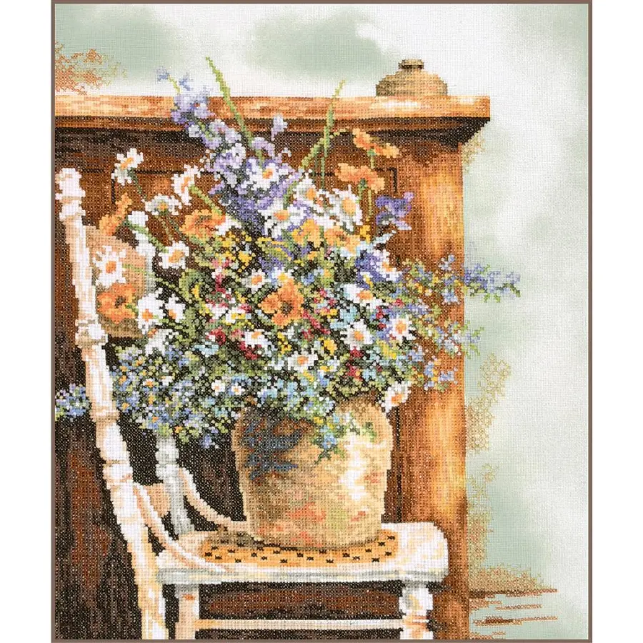 PN-0216136 Набір для вишивання хрестиком Lanarte Квітковий вінтаж. Каталог товарів. Набори