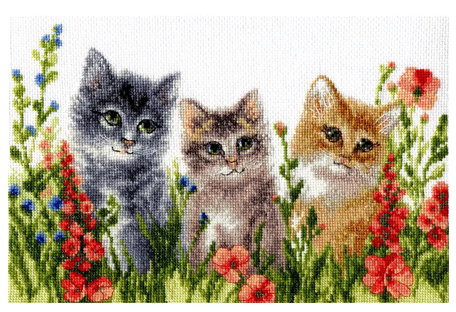 ВТ-281 Набір для вишивання хрестом Crystal Art Літня прогулянка(мад., цвай.). Catalog. Kits