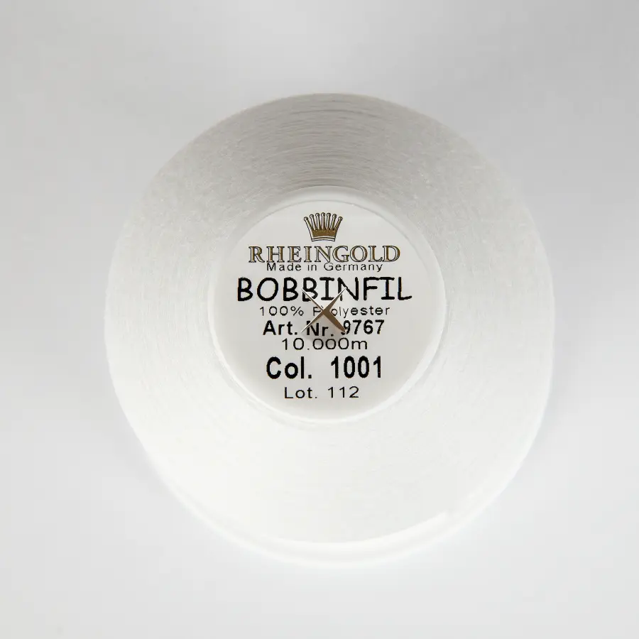 9767/1001 Нижняя нить BOBBINFIL №70,белый (weiss),10000 м. Каталог товарів. Вишивання/Шиття. Продукція Madeira. Нитки