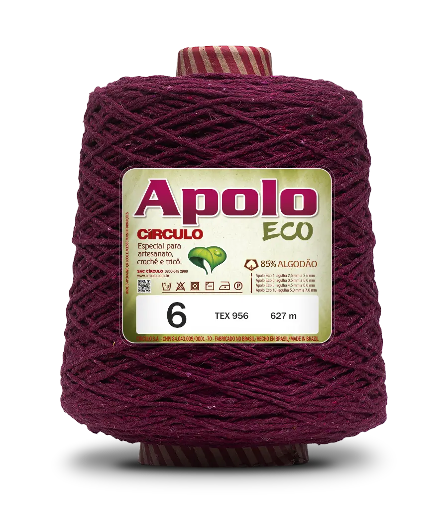 7136 APOLO ECO 6 пряжа (85%% бавовна, 15%% волокна, 600гр, 627м 1шт). Каталог товарів. Вязання. Пряжа Circulo