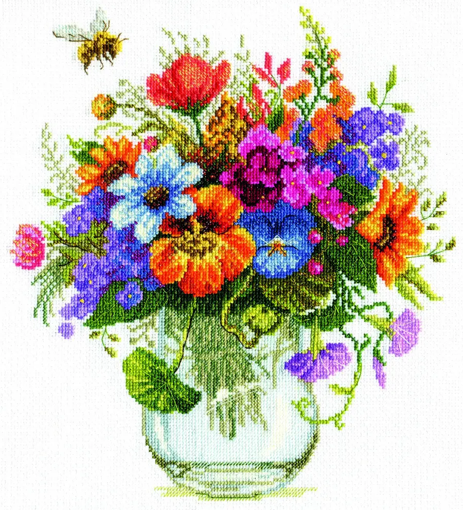 ВТ-275 Набір для вишивання хрестом Crystal Art Літній акорд (мад., цв.). Catalog. Kits
