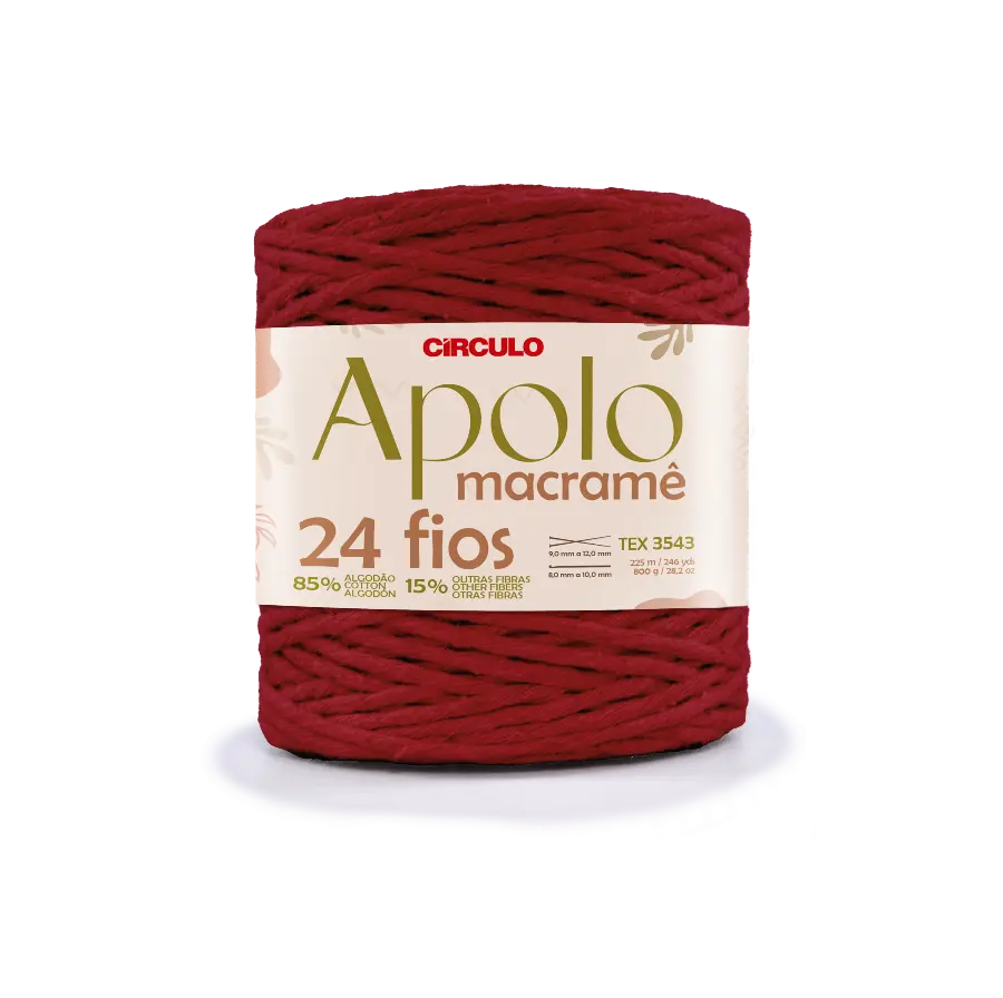 7136 APOLO MACRAME (85%% бавовна, 15%% інші волокна, 800г, 225 м 1 шт). Каталог товарів. Вязання. Пряжа Circulo