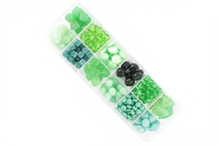 70 BOX-92/12-GREEN-1. Каталог товарів. Стрази. Бісер Preciosa Ornela
