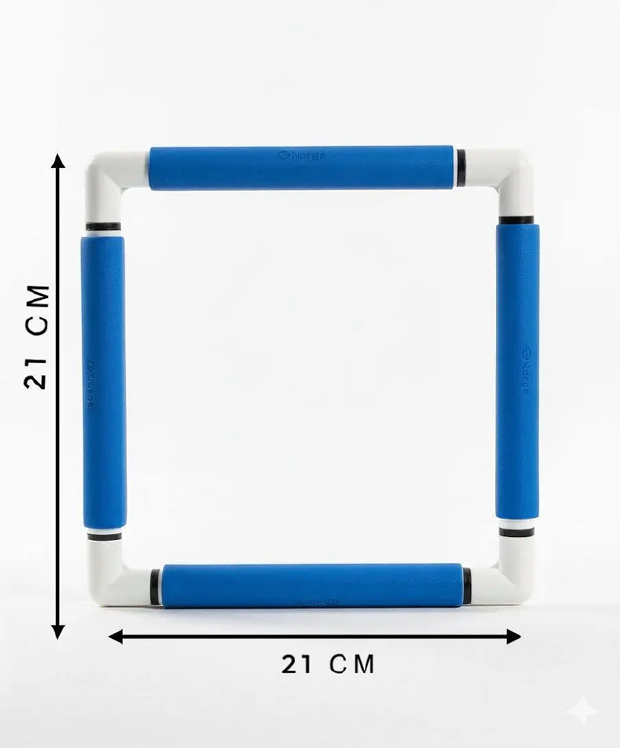 270-1/сині П`яльці з кліпсами Nurge 21х21 см. Catalog. Embroidery and sewing. Tambour