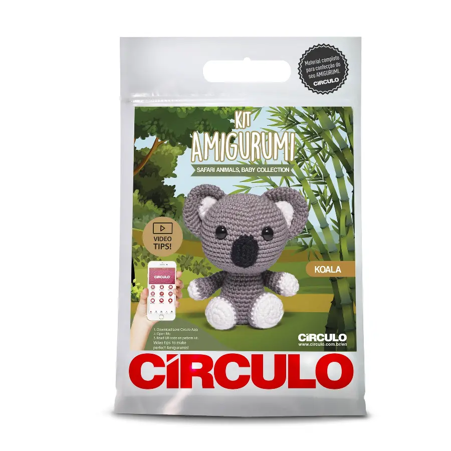3 AMIGURUMI KIT - SAFARI KOALA (100%% бавовна). Каталог товарів. Набори