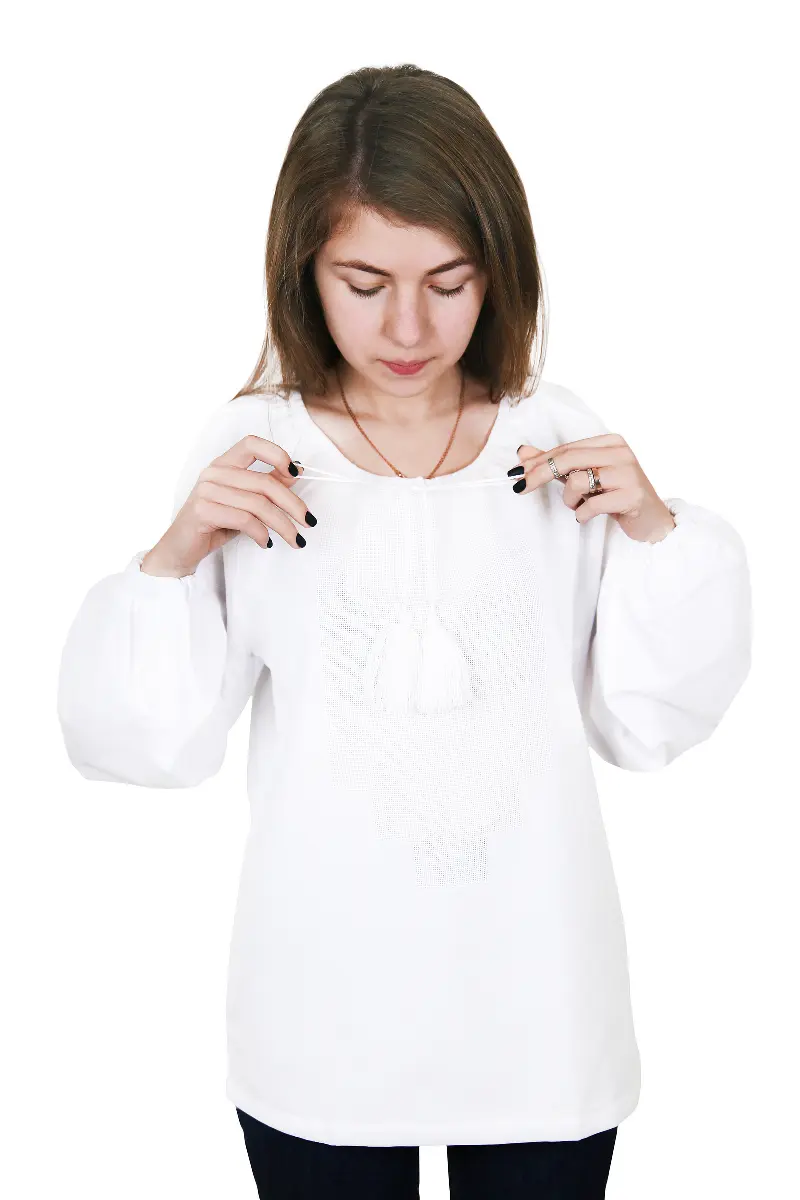 ТПК-164 38-11/08 Сорочка женская, домотканая, длинный рукав, размер 48. Каталог товарів. Вишивання/Шиття. Одяг для вишивання