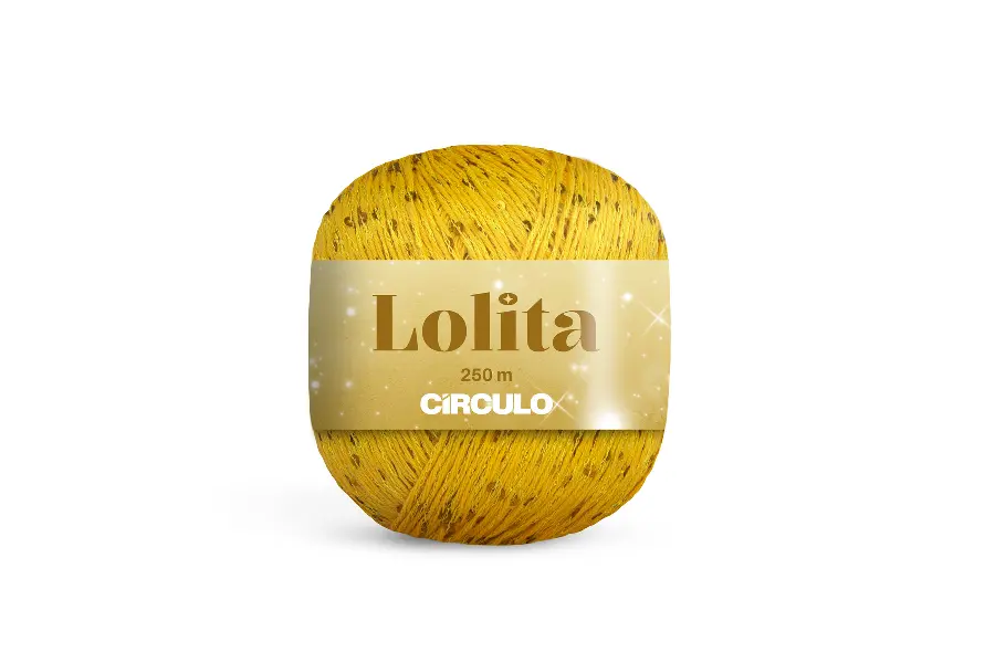 1205 LOLITA пряжа (26%% бавовна, 49%%поліестер, 25%% акрил. 100гр. 250м. 6 мот. в уп), жовтий. Каталог товарів. Вязання. Пряжа Circulo