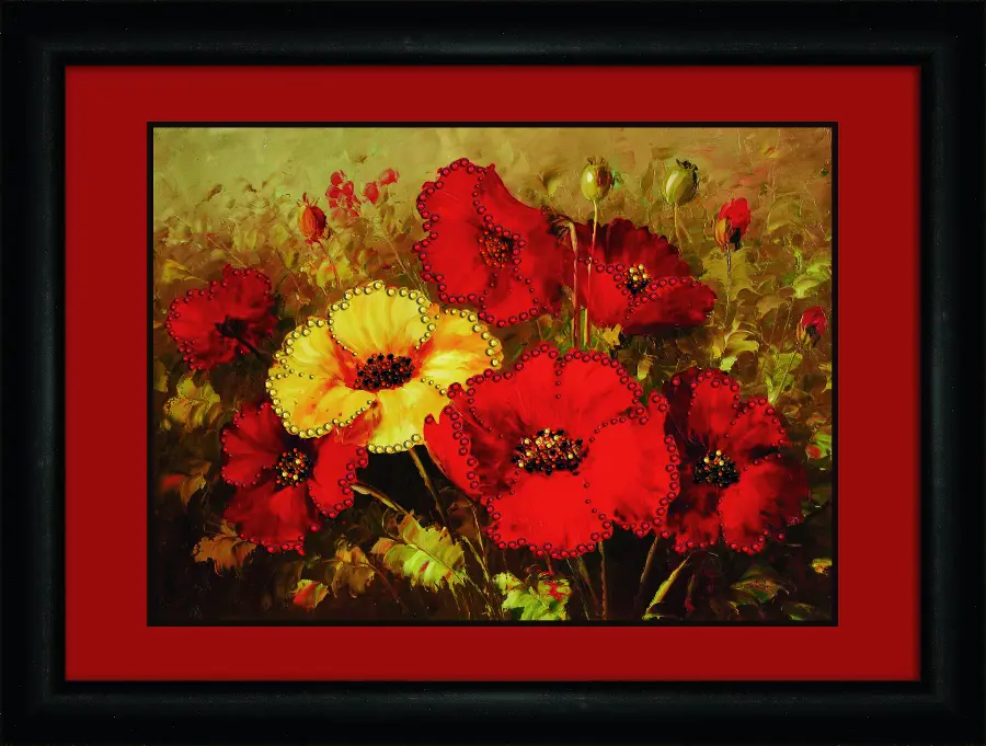 Набор картина стразами Crystal Art КС-1071 "Красочный букет". Catalog. Kits