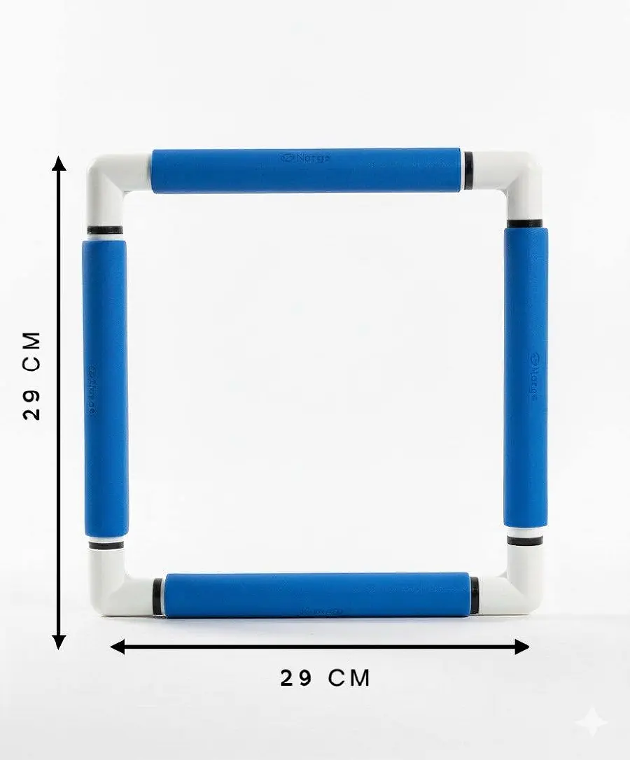 270-2/сині П`яльці з кліпсами Nurge 29х29 см. Каталог товарів. Вишивання/Шиття. Пяльці