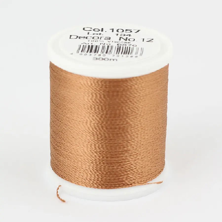 1057/9870 DECORA №12 100%% вискозная нить с объемным кручением, 300 м. Каталог товарів. Вишивання/Шиття. Продукція Madeira. Нитки