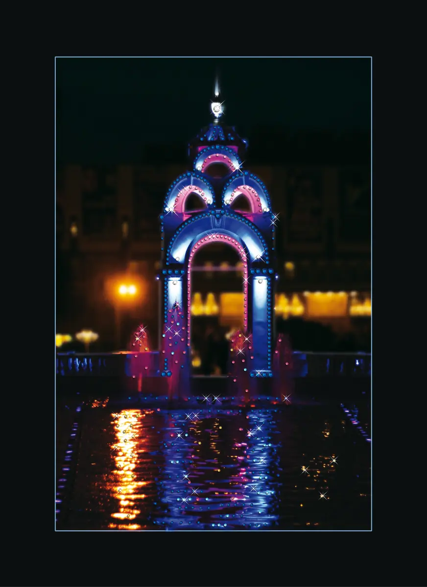 Набор картина стразами Crystal Art КС-1080 "Зеркальная струя". Catalog. Kits