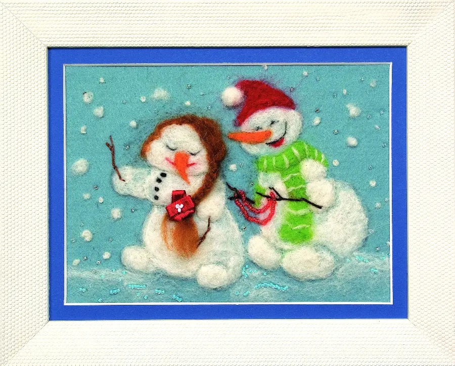 Набор для валяния картины Чарівна Мить В-109 "Зима-любовь пришла". Catalog. Kits