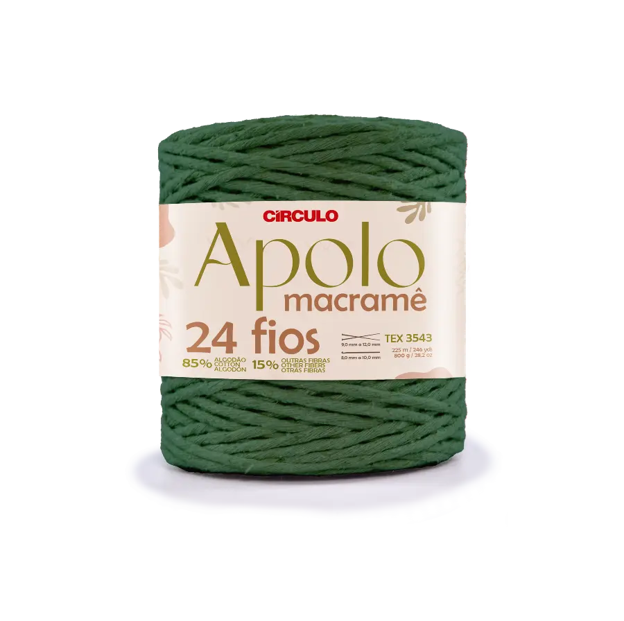 5368 APOLO MACRAME (85%% бавовна, 15%% інші волокна, 800г, 225 м 1 шт). Каталог товарів. Вязання. Пряжа Circulo