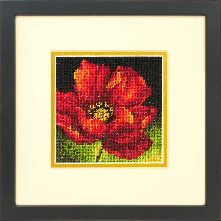 71-07246 Набор для вышивания крестом DIMENSIONS Red Poppy "Красный мак". Catalog. Kits