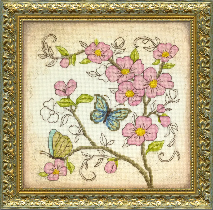 ВТ-510 Набор для частичной вышивки крестиком Crystal Art "Дыхание весны". Catalog. Kits